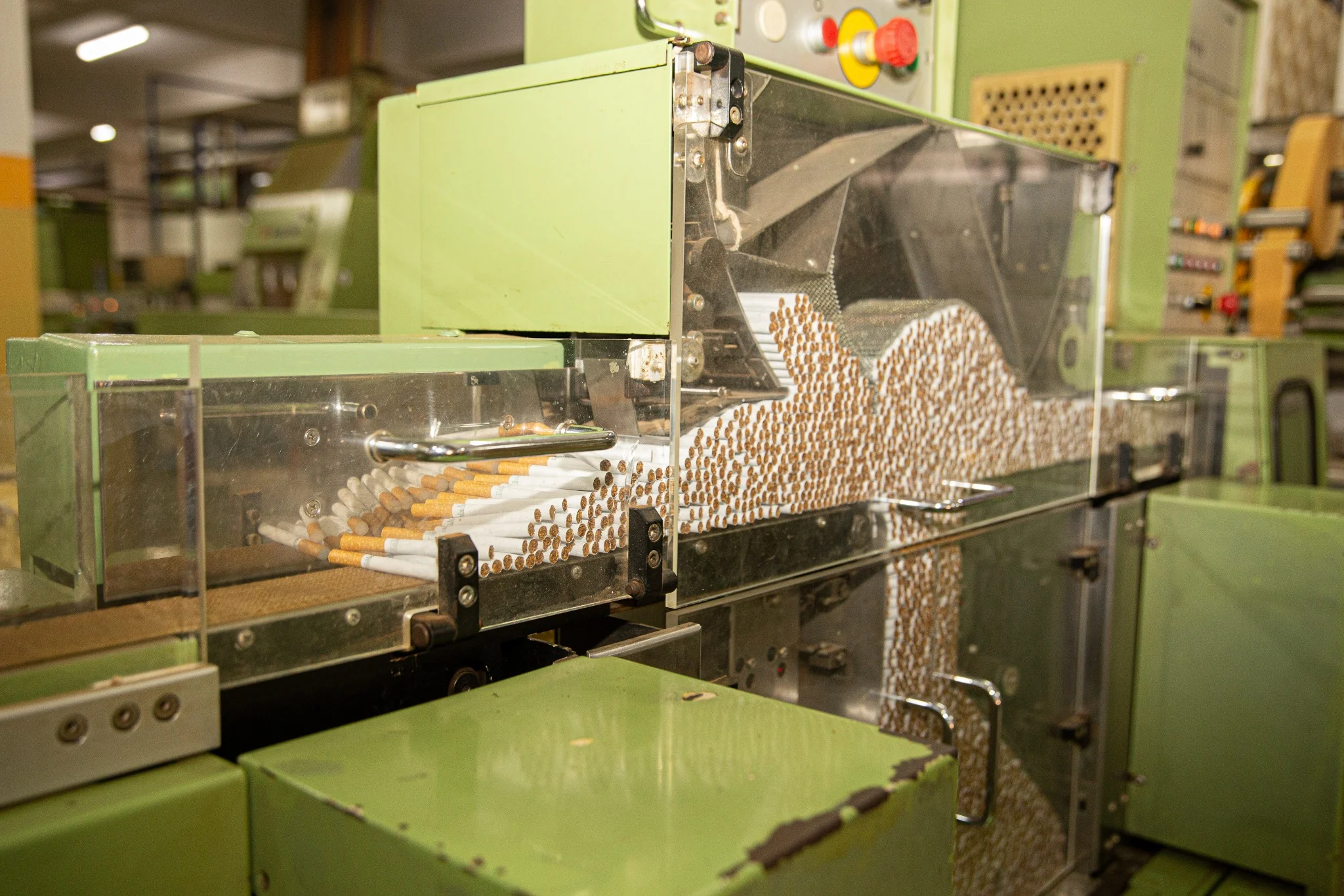 Cigarette manufacturing detail