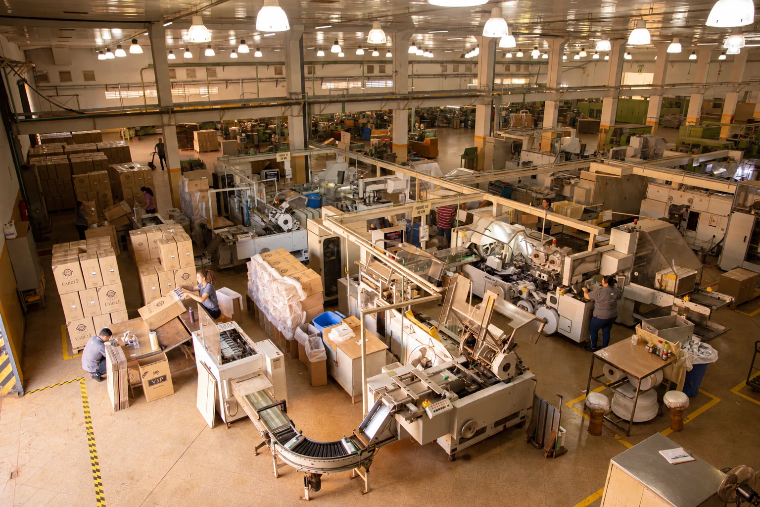 Production lines at the Montecarlo facilities